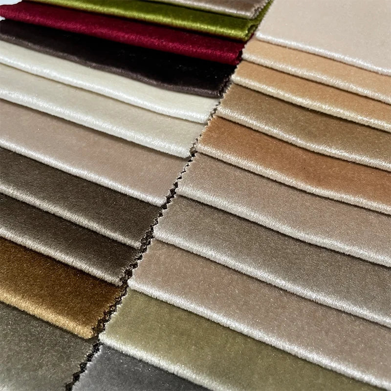 Free Sample Customized Home Textile 100% Polyester Italy Velvet Sofa Fabrics for Furniture