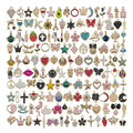 Wholesale Fashion Charms for Jewelry Making Assorted Gold Plated Enamel Pendants for DIY Necklace Bracelet Earring Mixed Bulk