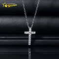 Fast Shipping Hip Hop Jewelry Charms Pendant Sterling Silver Iced Out VVS Moissanite Cross Pendant Necklace for Men Women
