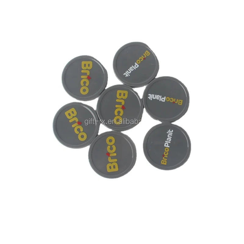 Customized Logo Promotional Keychains & Carabiners Shopping Cart Coin Plastic Trolley Coins