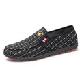 Men's Canvas Shoes Man's Casual Lightweight Slip on Loafers Male Street Boarding Shoes Anti-Slip Anti-Odor Comfortable Footwears