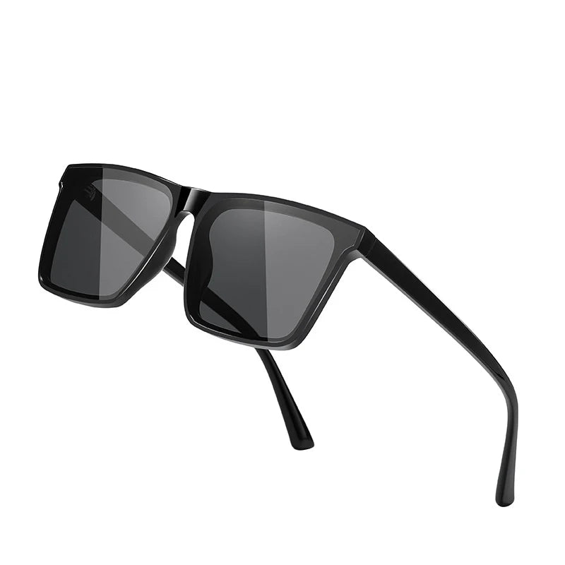 New Square Sunglasses Men Black Eyewear PC Lens Shades Oculos Eyeglasses Male Sun Glasses Gafas