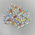 HQ GEMS 4x7mm Hight Quality Aurora Borealis  Water Drop Beads With Hole Faceted Glass Gemstone