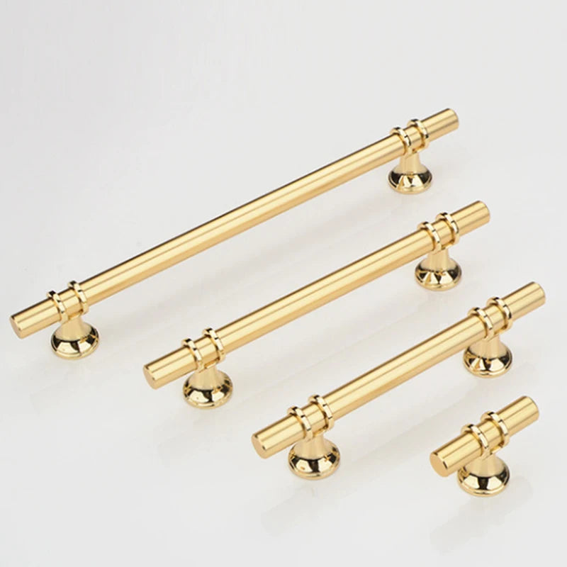 Factory Price Zinc Alloy Drawer Door Handle Gold Black Cupboard Door Handle for Home Apartment
