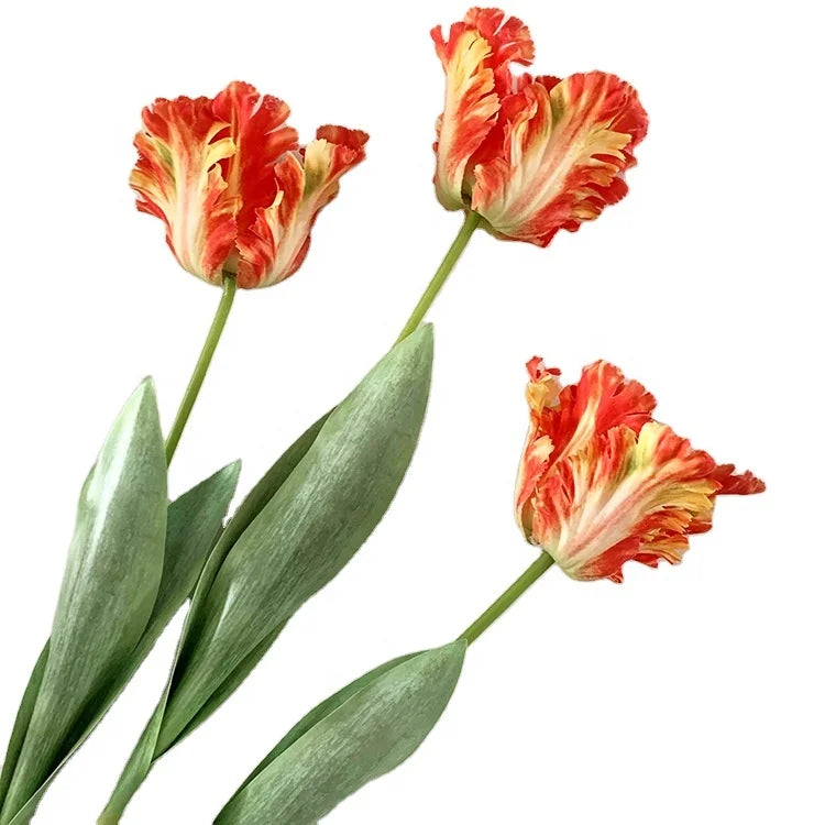 New Arrival Real Touch Latex Tulips Single Stem Artificial Tulip Flowers for Home Decoration