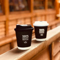 Custom Logo 6oz 8oz 12oz 16oz Disposable Biodegradable Craft Paper Double Wall Coffee Cup with Lids