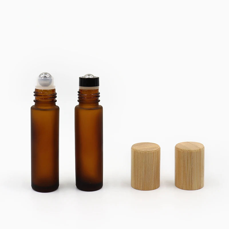 10 ml Small Perfume Roll-on Bottle 10ml Frosted Matte Crystal Essential Oil Roller Ball Roll on Glass Bottle