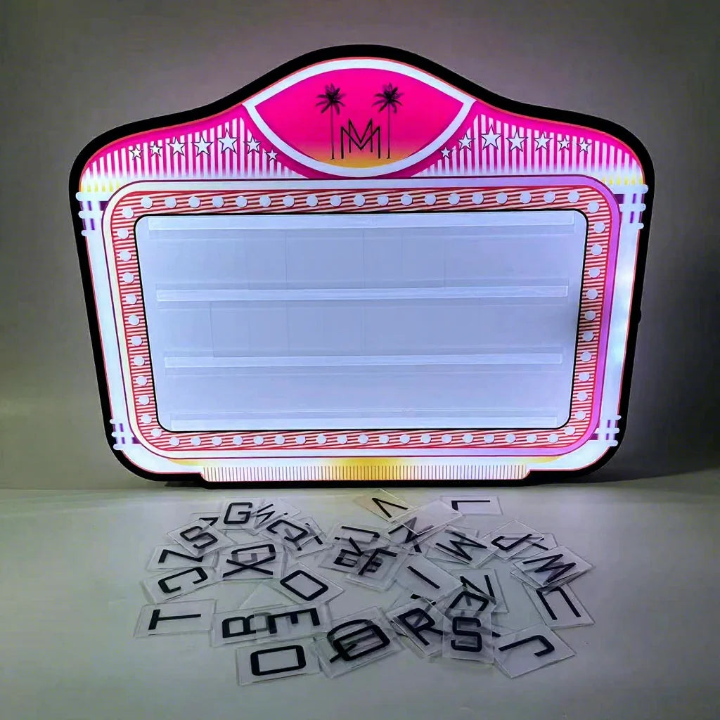 STARSHINING ODM OEM Custom LOGO Acrylic LED Bottle Presenter Glorifier Vip Display Letters Board Sign for Nightclub Lounge