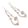 Korean Y2K Pink Bear Butterfly Flower Phone Chain Charm Trendy Pendant for Keychain Universal Accessories Cute Hanging Rope