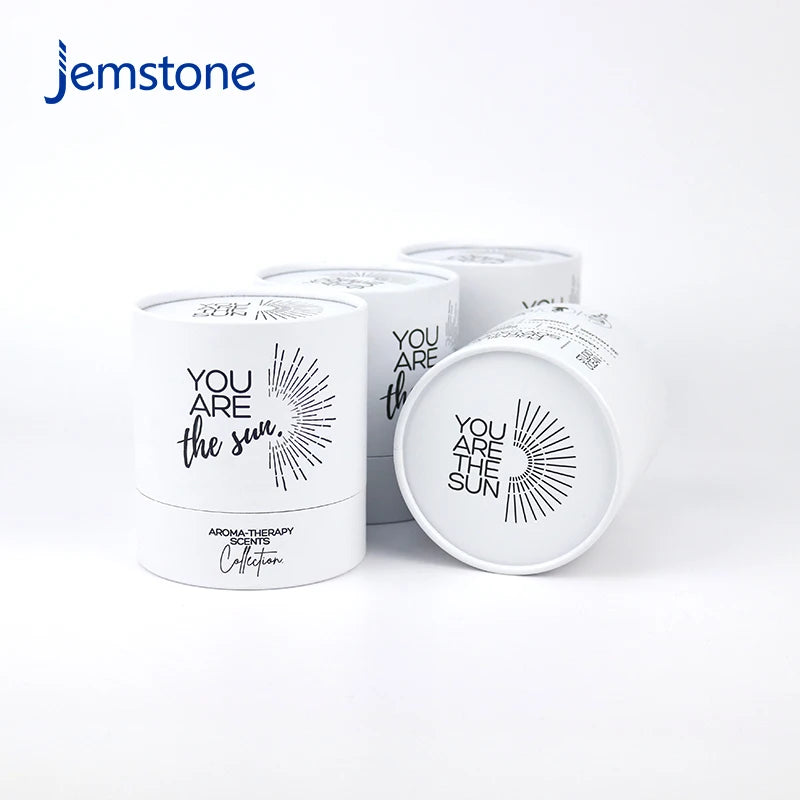Custom Bio-degradable Kraft Cardboard Food Premium Natural Soya Tea Coffee Candle Paper Tube Packaging