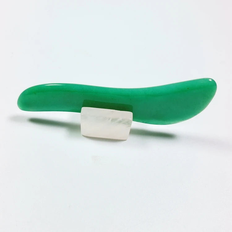DIY Crafts Massage Tool Stone Jade Gua Sha For Face GuaSha holder