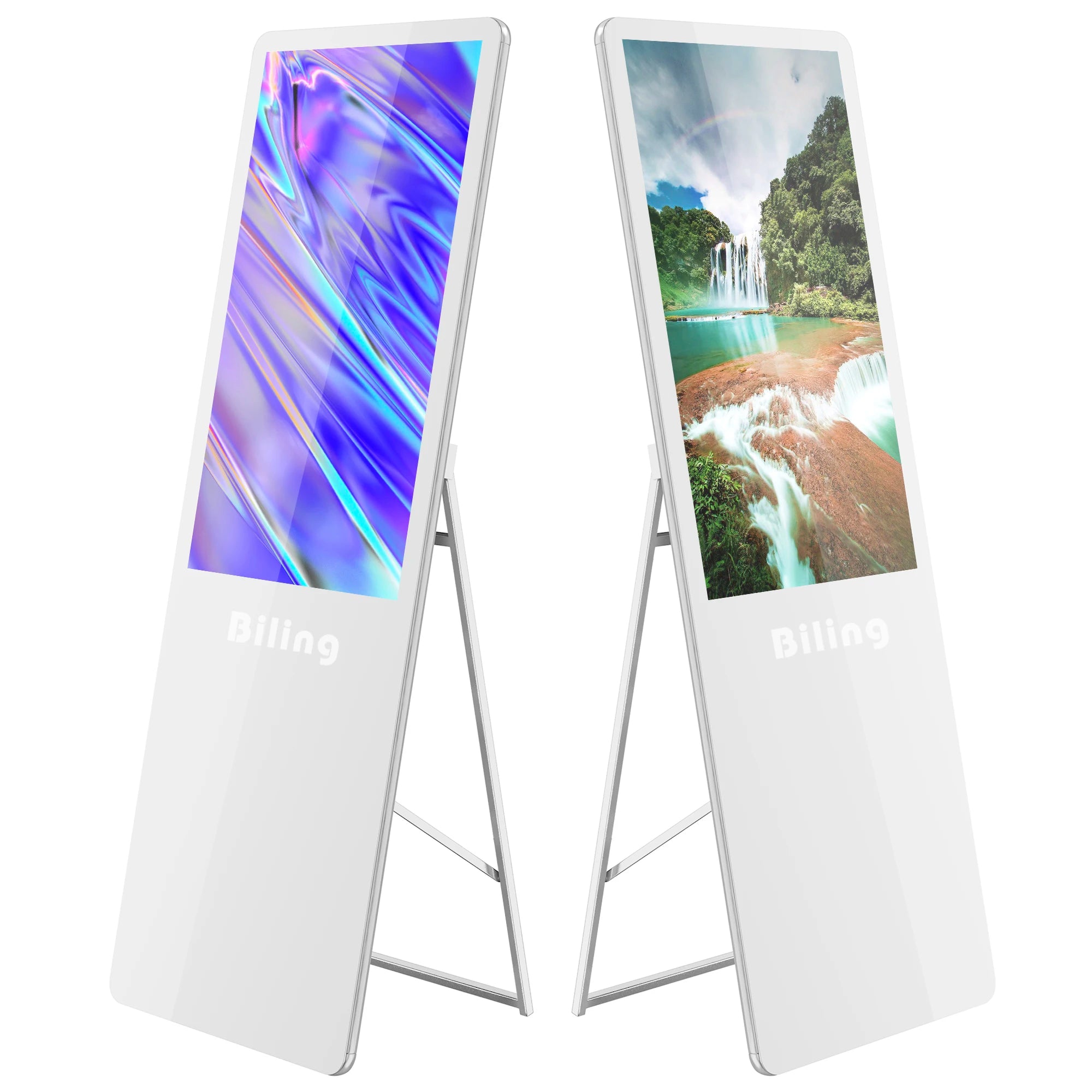 32 43 55 Inch Android Wifi Lcd 4K Stand Wireless Battery Advertising Usb Monitor Digital Signage Portable Touch Screen Display