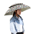 Double Layer Uv Protection Sunshade Breathable Portable Folding Parasol Headwear Sun Umbrella Hat Fishing