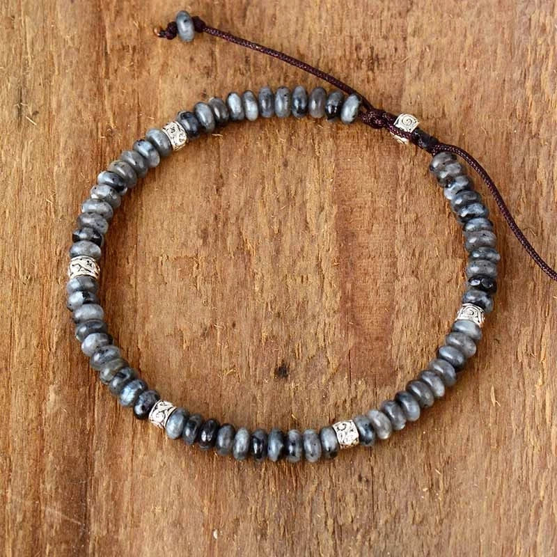 New Design Vintage Women Jewelry Natural Stone Braided  Beads Macrame Friendship Bracelets