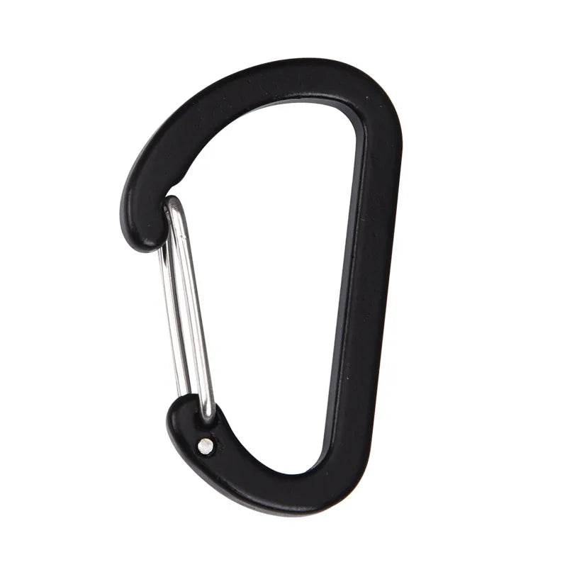 Aluminum Alloy Electrolytic Treated 4cm D Shape Flat Wire Gate Snap Hook for Retail Industry Car Use