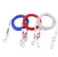 Maychan Double Head Anti-rust Steel Wire Rope Pet Dog Leashes Anti-Bite Tie Out Strong Dog Leash