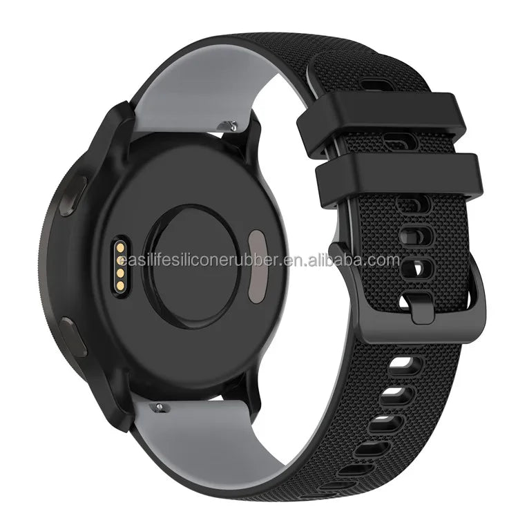 Factory Wholesale Replacement Rubber Smartwatch Band  20mm 22mm Sport Silicon Watch Strap Band for Garmin Forerunner 255 265 965