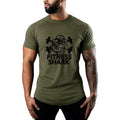 Custom Logo Running Sport T-Shirt Men's Fitness Cotton Short Sleeve Shirts Gym Bodybuilding Summer Breathable Training Clothing
