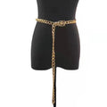 European and American Cross-border Jewelry Simple Thick Chain Fashion Belt Chain Punk Metal Chain Skirt Chain