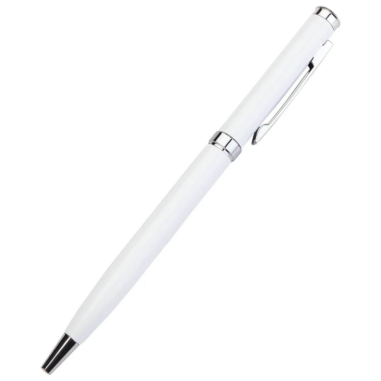 Hot Sale Promotion Slim Metal Ball Pen 5 Star Ritz Carlton Logo Print Sports-Looking Environment-Protective Blue/Black Ink Silk