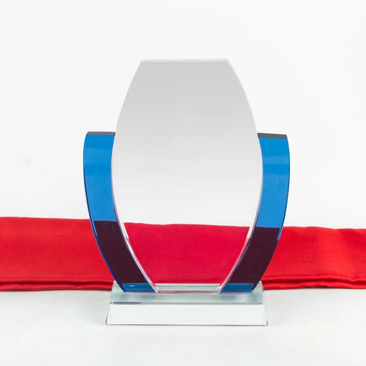 Wholesale Boat Shaped Crystal Trophy Custom 3D Laser Engraving Custom Color Crystal Awards for Recognition Awards