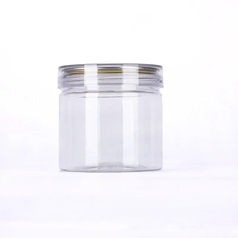 10oz 300ml Full Transparent Plastic Jar with Safety Shim Lid for Containing Food Cosmetics Candies Chocolates Sugar Snacks