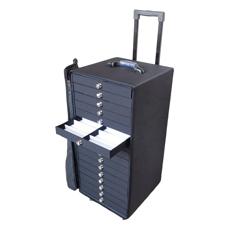 Luxury 192pcs EVA Sunglasses Trolley Case Optical Frame Suitcase Portable Eyewear Display Cases