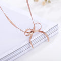 Simple Stainless Steel 18K Gold PVD Plated Heart Pendant Necklace Titanium Steel Geometric Zircon Heart Star Choker Necklace
