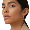 Trendy Hot Style 316L Stainless Steel 18K PVD Plated Daily Small Metal Cherry Fashion Jewelry Versatile Charm Stud Earrings