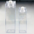 Bpa Free Plastic Milk Tumbler Cups Travel Sports Milk Carton Shape Box Bottle1000ml Acrylic Milk Carton in Bulk