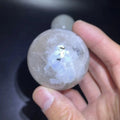 Hot Sale White Rainbow Moonstone Spheres Flashy Healing Crystal Ball for Gift Decoration