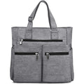 RUTH Waterproof Insulated Canvas Tote Bag Zipper Closure Geometric Pattern for Women Men Laptop Work Teacher Purse Cooler 20L