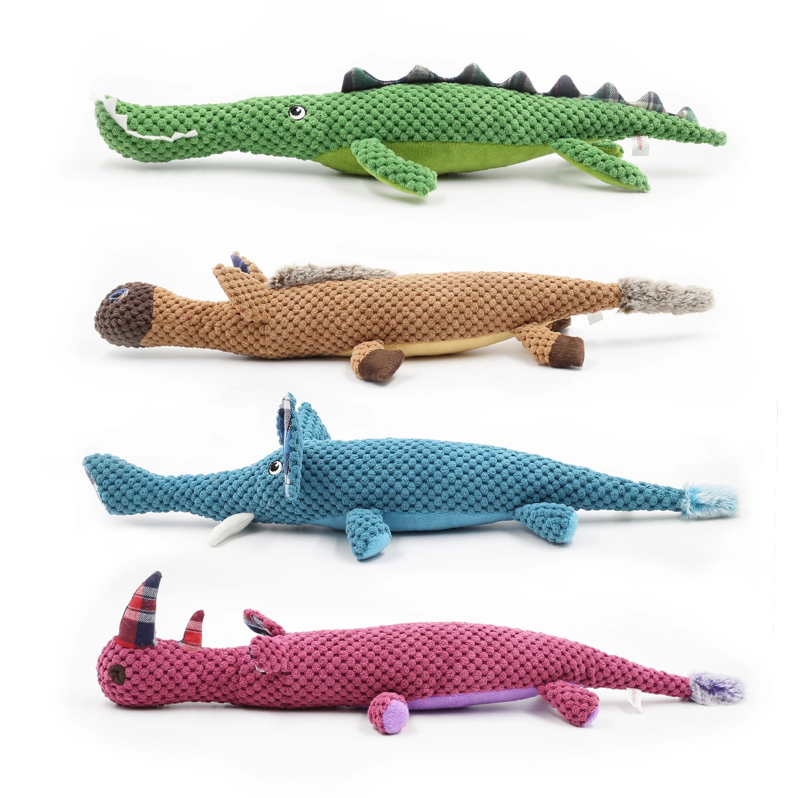 New Style Durable Plush Chew Dog Squeaky Toy Crocodile Hot Selling Soft Cute Stuffed Toy
