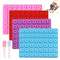 Hot Sale Oven Safe DIY Non-Stick Food Grade Silicone 48 Grids Small Doughnut Chocolate Mold  for Baking Kitchen Accessories