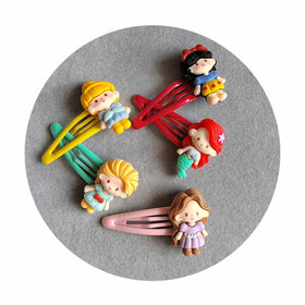 Korean Cartoon Children's Hair Accessories Sweet Style Fairy Princess Girl Resin Hairpin Bangs Clip Fashion Barrettes