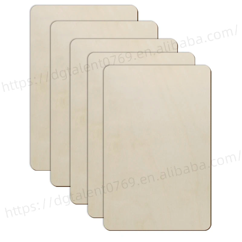 Tailai Unfinished Rectangle Plywood Board Cutting Wood Sheets DIY Decorative Projects-for Wooden House Aircraft Ship Boat Models
