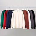 OEM Wholesale Crew Neck Pullover Blank Heavyweight 65%Cotton 35%Polyester Custom Logo Crewneck Oversized Men Sweatshirt