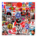50Pcs Boxer Boxing Combat Sports Sticker Diy Decorative Phone Skateboard Luggage Laptop Guitar Vinyl Custom Stickers
