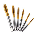 HSS M2 6542 TIN Coating Spiral Pointed Taps Threading Tool Thread Tap