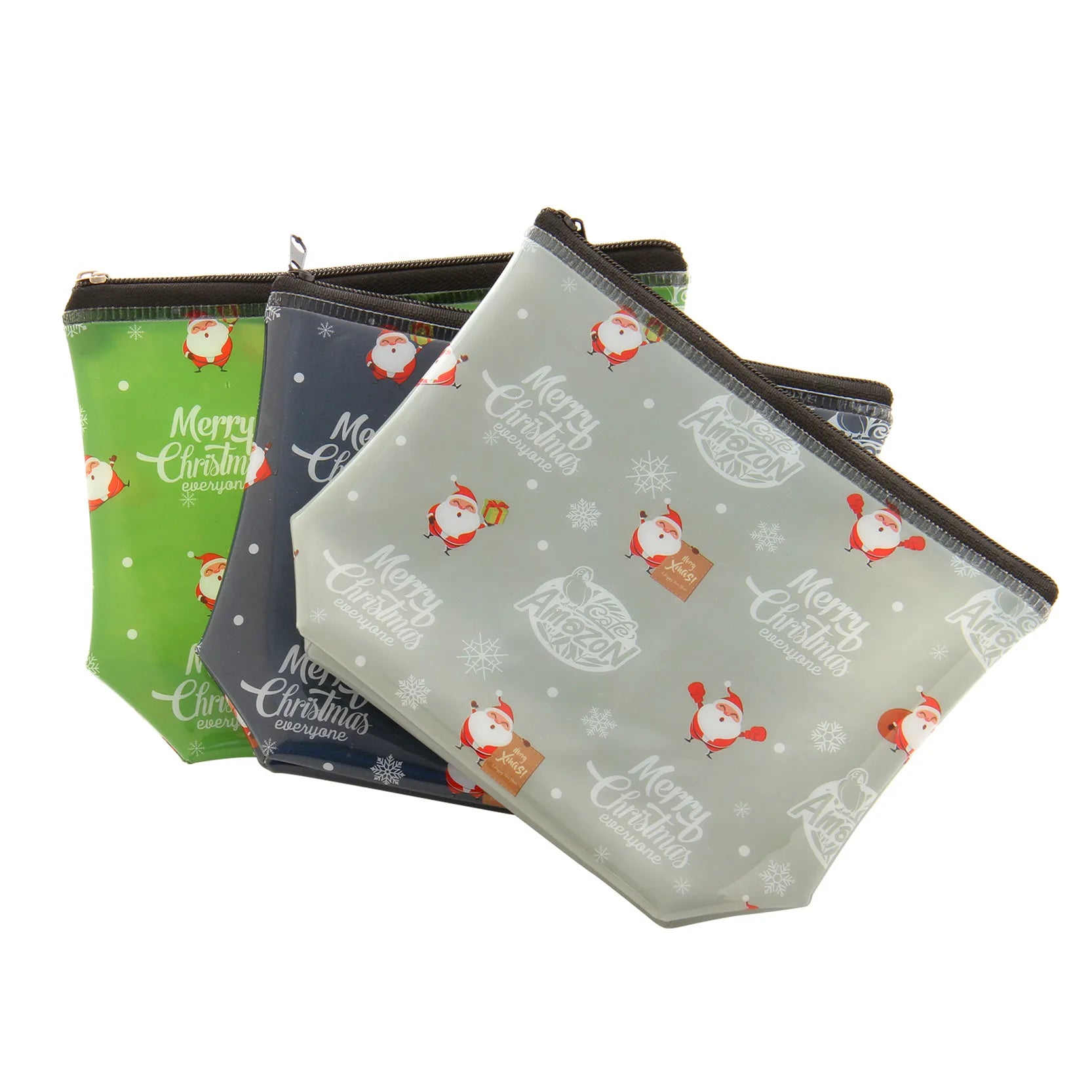 Custom Logo  Pvc Transparent Clear Zipper PU Makeup Cosmetic Bags Travel Toiletry Bag Pouch