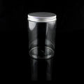 In Stock 150ml/600ML PET Round Transparent Mason Plastic Food Jar with Metal Screw Top Lid for Cookie and Canned Food Storage