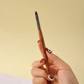Customized Color Logo Liner UV Gel Sandalwood Nail Art Brushes with Nylon Bristles and Wood Handle Nail Brush