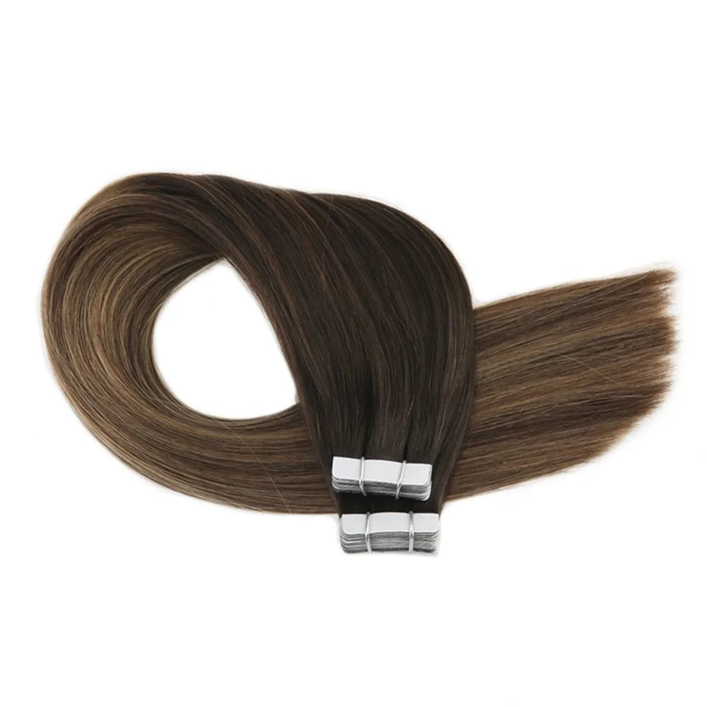 Factory Directly Supply Wholesale Price 100% Human European Hair Remy Hair Cuticle Aligned Normal Tape in Hair Extensions