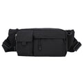 Anti-Splash Waterproof Oxford Material Zipper Man Bags Boys Sling Shoulder Portable Fanny Pack Waist Crossbody Chest Bum Sport