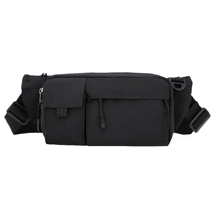 Anti-Splash Waterproof Oxford Material Zipper Man Bags Boys Sling Shoulder Portable Fanny Pack Waist Crossbody Chest Bum Sport