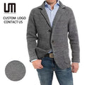 Liu Ming Wholesale Men Clothing Fall Winter Warm Slim Cardigan Casual Knitted Plus Size Sweater