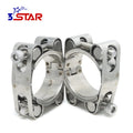 Stainless Steel 304 Heavy Duty Double Bolt M6 Hose Clamp