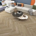 Herringbone Oak Modern Indoor SPC Flooring 4-6mm PVC Click Lock for Hotel Use