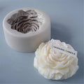 3D Peony Flower Aromatherapy Candle Mold DIY Home Decorative Soap Resin Craft Silicone Mold for Candle Soybean Wax Making