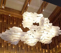 Q193 Custom Cloud Shape Chandelier Ceiling Decorative Lights Hotel Large Banquet Hall Decoration Project Decorative Lamps